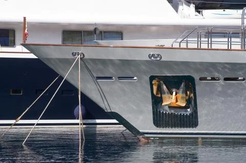 Yachts in monaco harbour Stock Photos