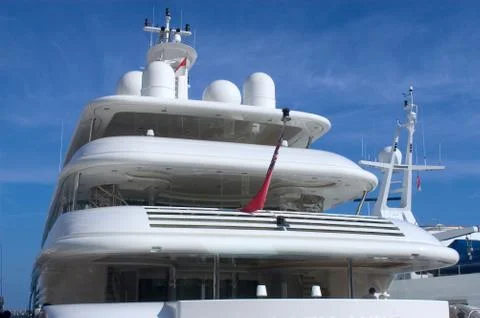 Yachts in monaco harbour Stock Photos