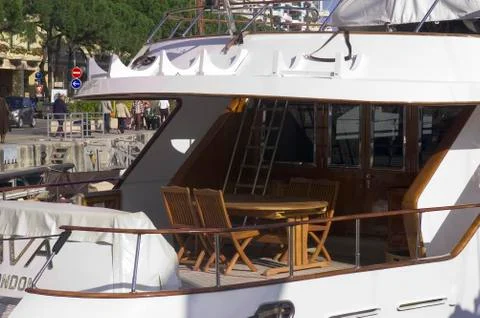 Yachts in monaco harbour Stock Photos