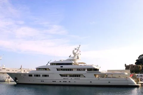 Yachts in monaco harbour Fotos Stock