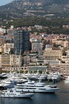 Yachts in monaco Stock Photos