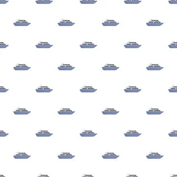 Yachts pattern creating seamless boating luxury background Illustrazione stock