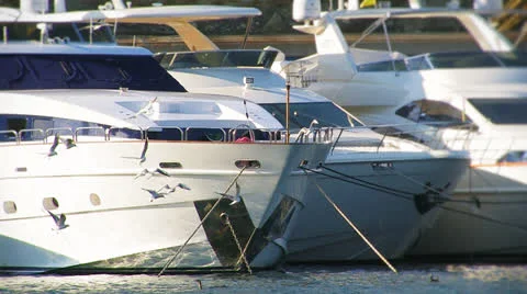 Yachts at the pier. Stock-Footage 27108577