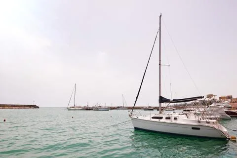 Yachts at the pier Stock Photos