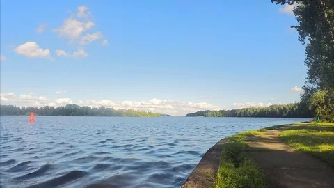 Yachts on the pond on summer timelapse 스톡 동영상 81606216