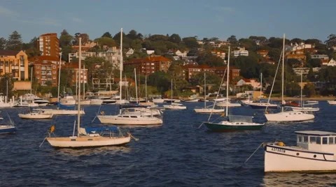 Yachts on the quay Stock-Footage 42486945