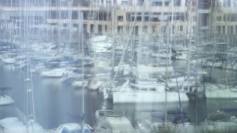 Yachts sea beach Stock Footage 76244240