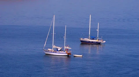 Yachts in the sea. Stock Footage 26702611