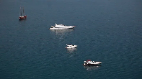 Yachts In The Sea Stock Footage 51377295
