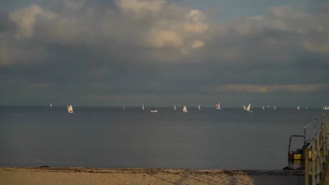 Yachts at Sea 動画素材 168143526