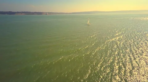 Yachts at the sea side Stock Footage 48909523