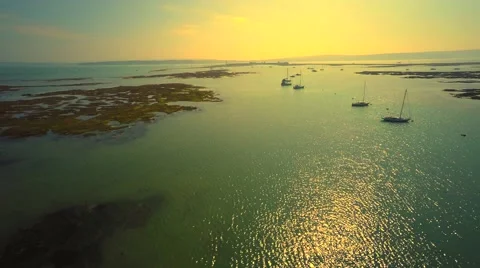 Yachts at the sea side Stock Footage 48940590