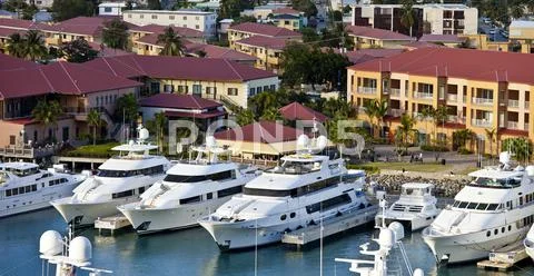 Yachts in st thomas Stock Photos