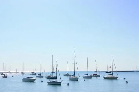 Yachts in summer Fotos de archivo