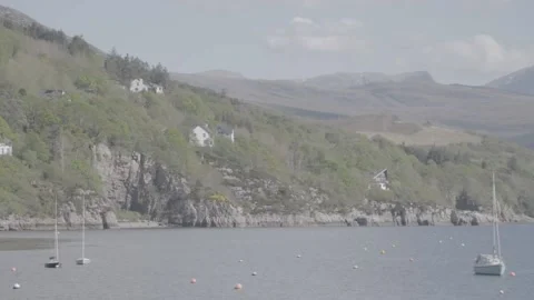 Yachts in Ullapool Harbour Stock Footage 159418063