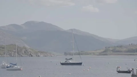 Yachts in Ullapool Harbour Stock Footage 159418082