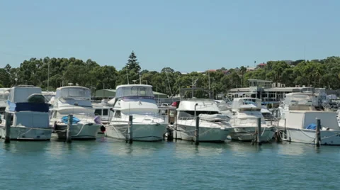 Yachts, yacht club, fremantle, perth, australia Stock Footage 37058291