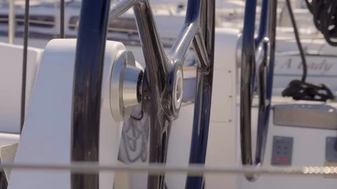 Yacth Helm Stock Footage 112364053