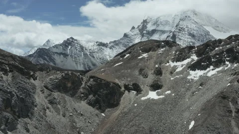 Yading, Chenresig with 6032m high Video stock 149985389