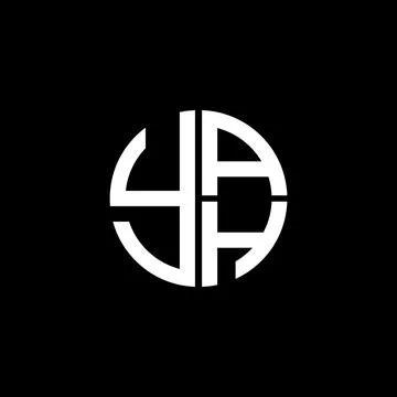 YAH logo YAH icon YAH vector YAH monogram YAH letter YAH minimalist YAH tri.. Illustrazione stock