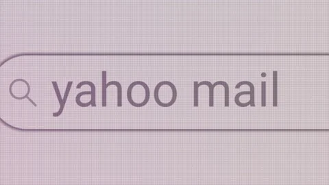 Yahoo Mail Search Stock Footage 235778631