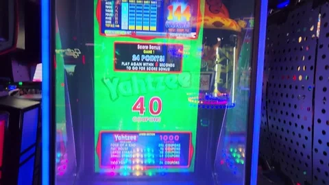 Yahtzee Arcade Game Stock Footage 243549305