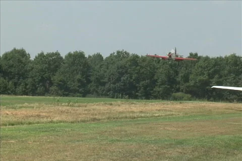 Yak 52 Landing Stock Footage 683299