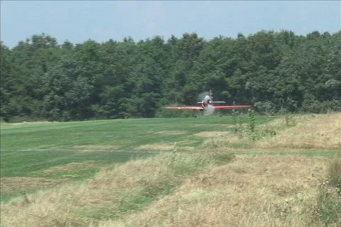 Yak 52 Take Off Stock Footage 683302