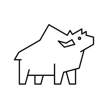 Yak Logo Stock Illustration