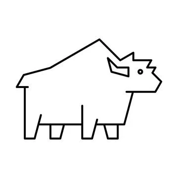 Yak Logo Stock Illustration