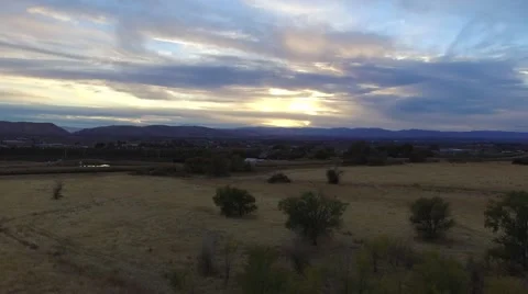 Yakima Valley Sunset Stock Footage