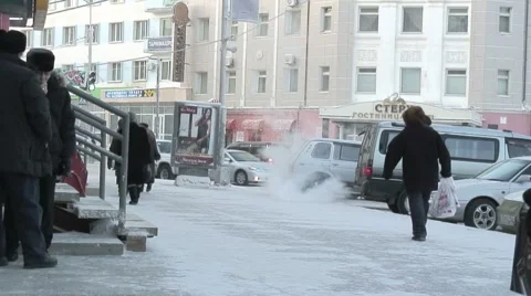 Yakutsk, Siberia Stock Footage 6532085