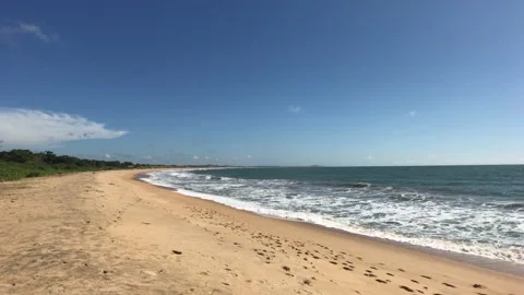 Yala, Sri Lanka, beautiful shore of the Indian Ocean Stock Footage 132844053