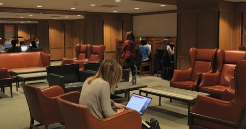 Yale University Study Hall 動画素材 88068041