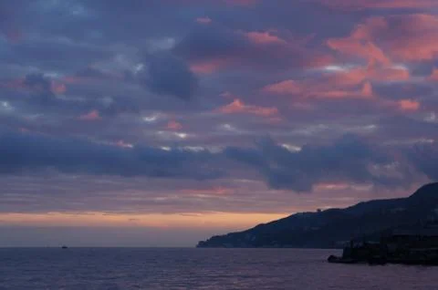 Yalta dusk Foto stock