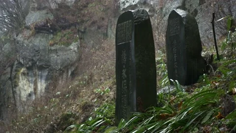 Yamadera ancient graveyards 動画素材 149967903
