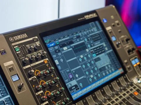 Yamaha Mixing Console: Advanced Features for Professional Sound Engineering Foto stock