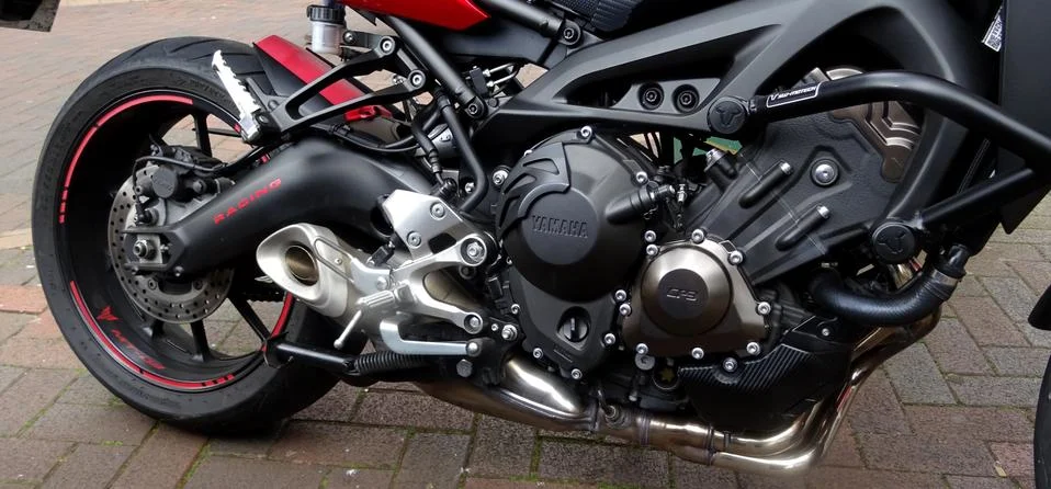 Yamaha Motorcycle Engine Stock Photos