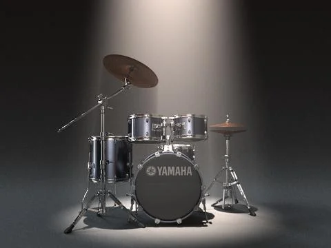 Yamaha Rock Tour Drumset 3D Model