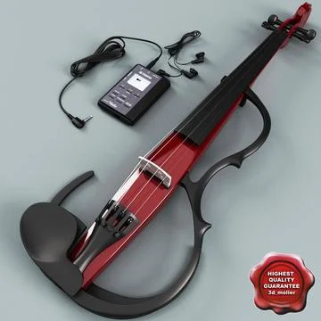 Yamaha SV-150 Silent Violin Collection 3D Model
