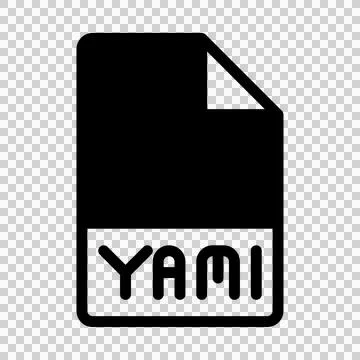 Yaml file format icons. Files type symbol document icon. With a black fill .. 스톡 일러스트