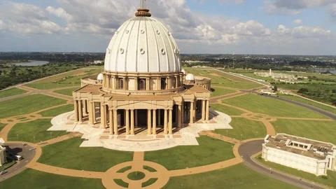 Yamoussoukro Basilica Stock Footage 97983607