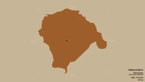 Yamoussoukro - Cote d'Ivoire. Bounding box. Pattern Stock Illustration