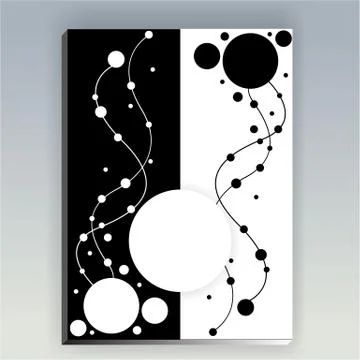 In yan page template Stock Illustration