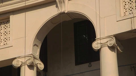 Yangon British Architecture Closeup. Yangon colonial heritage Видео 114826556