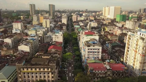 Yangon City Stock Footage 81510450