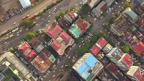 Yangon City Stockbeeldmateriaal 81510620