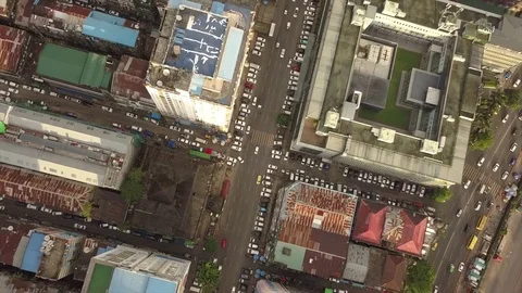 Yangon City Stockbeeldmateriaal 81515026