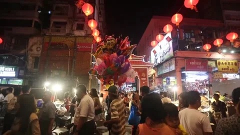 Yangon hosts dance competition to mark Lunar New Year, Rangún, MM - 19 Feb 2026 Stock Footage 329244959