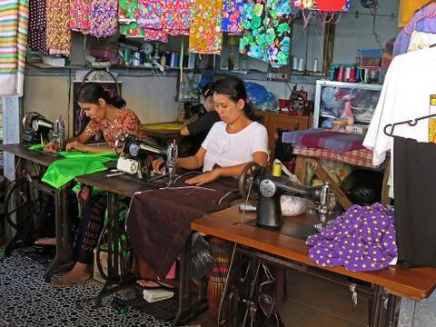 Yangon Market,Myanmar,Burma Stock Photos